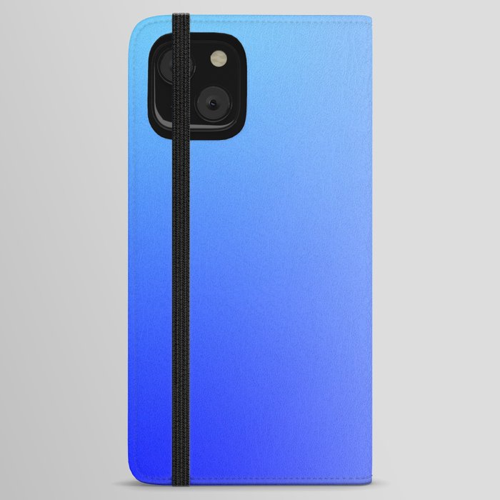 17 Blue Gradient 220506 Aura Ombre Valourine Digital Minimalist Art iPhone Wallet Case