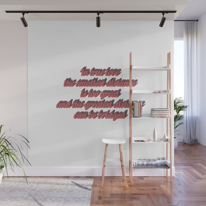 Long distance relationship I love you quotes sayings Wall Mural