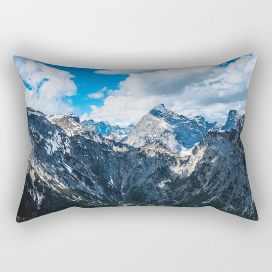 Overcoming Mountains Rectangular Pillow