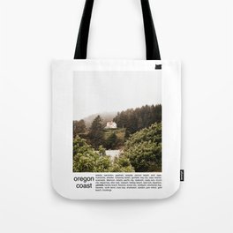 Foggy Oregon Coast | Travel Photography Minimalism Tote Bag