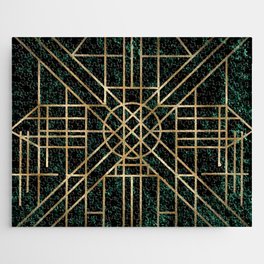 Art Deco design - velvet geo III Jigsaw Puzzle