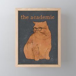 The Academic Vintage Poster Framed Mini Art Print