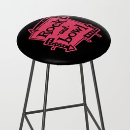 Bowling Cut Out Quote Rock And Bowl Bar Stool