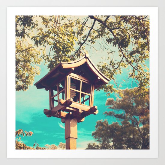 Japanese Lamp (Retro Vintage Photography) Art Print