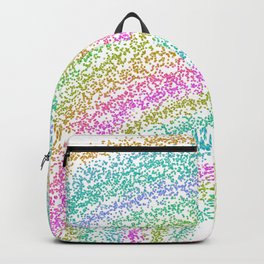 Modern Rainbow Glitter Dots Design Backpack | Shiningrainbow, Pinkcolor, Bluepurple, Turquoisecolor, Unicornrainbow, Sparkles, Yellowglitter, Blueglitter, Bluecolor, Glitterluxury 