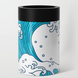 big wave japanese art style Can Cooler