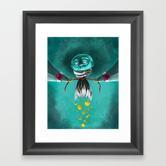 Mental Health Cuts Framed Art Print