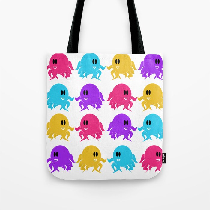 Alien Octopus Pattern Tote Bag