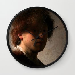 Self Portrait, Rembrandtt Van Rijn Wall Clock