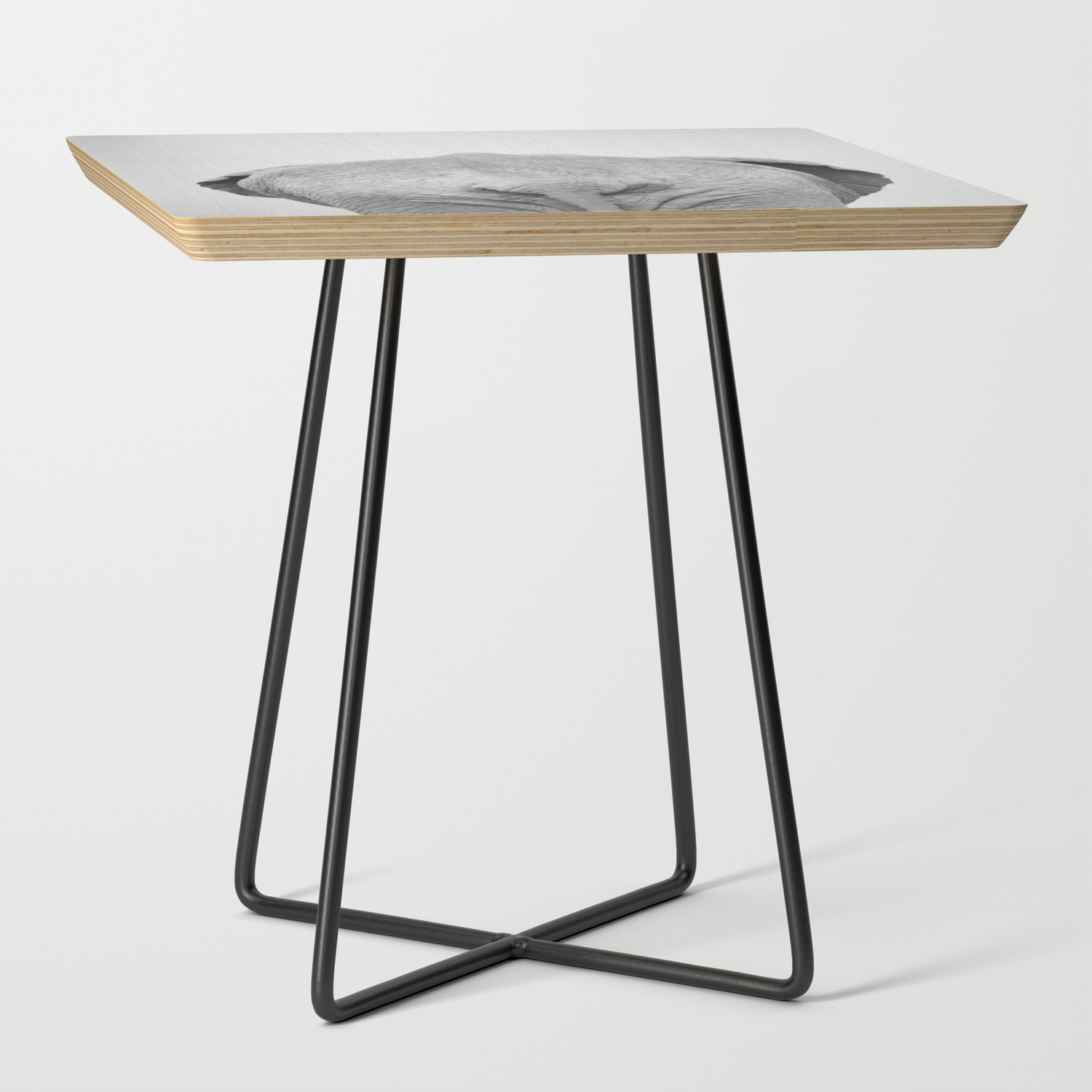 Elephant Tail Black White Side Table By Galdesign Elephant Tail Black White Side Table By Galdesign