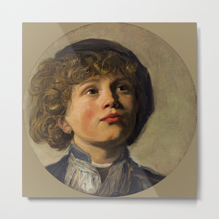 Frans Hals "Head of a boy wearing a baret" Metal Print
