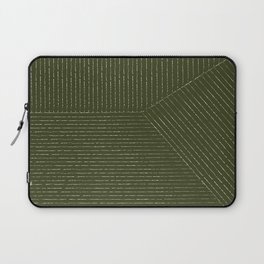 Lines (Olive Green) Laptop Sleeve