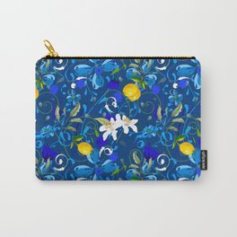 Watercolour flowers, floral ,summer pattern,lemons,citrus  Carry-All Pouch