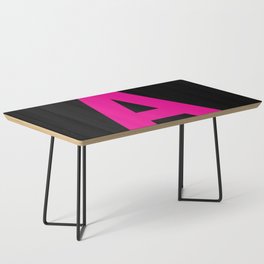 Letter A (Magenta & Black) Coffee Table