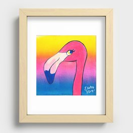 Flamingo Recessed Framed Print