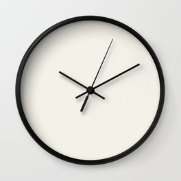 Minimal Light White Beige Color Solid Decor Wall Clock