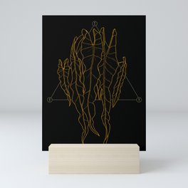 Gold Philodendron Spiritus Sancti Mini Art Print