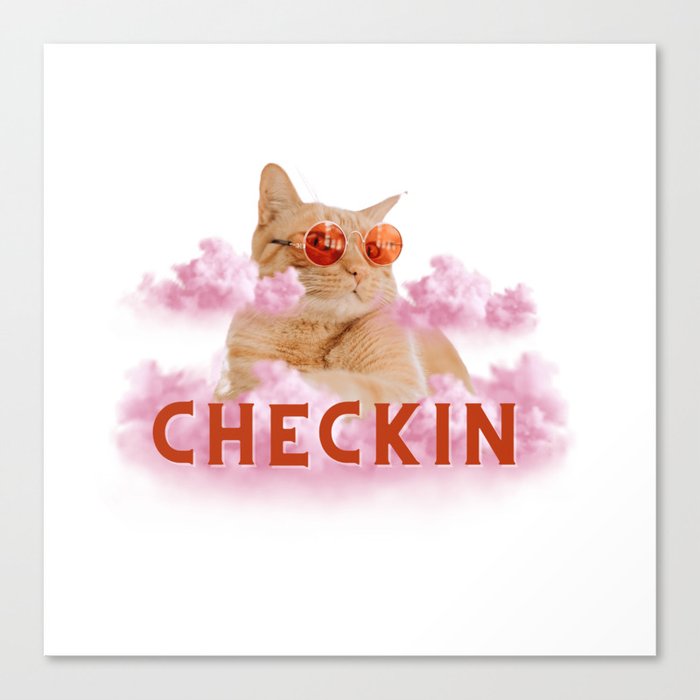 Checkin cats Canvas Print