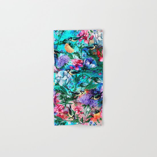 RPE Seamless Floral & Birds IV Hand & Bath Towel