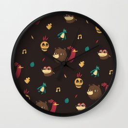 banjo pattern Wall Clock | Illustration, Game, Digital 