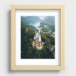 Architecture Neuschwanstein Castle Swangau Bavaria Germany. Fairytale view Recessed Framed Print