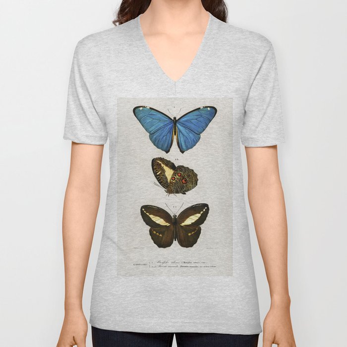 Different Types of Butterfly V Neck T Shirt