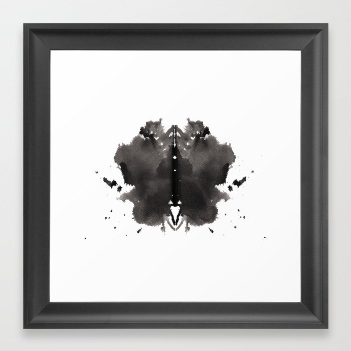 Rorschach test 2 Framed Art Print