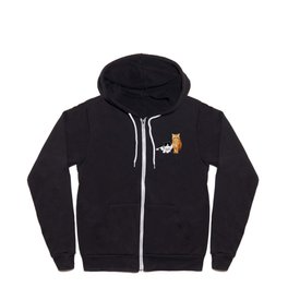 Pockets and Boots Full Zip Hoodie