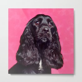 English Cocker Spaniel Dog Digital Art Metal Print | Watercolor, Gundog, Sketch, Canvas, Englishspaniel, Cocker, Spanielart, Graphicdesign, Spanieldog, Dogart 