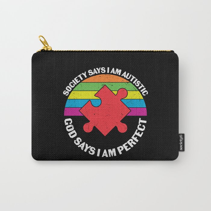 Religious Autism Awareness Saying Carry-All Pouch