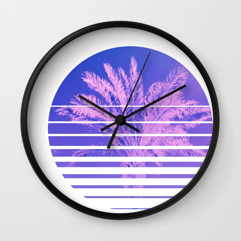 Aesthetic Retro 80s Sunset Beach Palm Tree Graphic Gift Wall Clock By Dc Designstudio Society6 Your aesthetic sunset stock images are ready. aesthetic retro 80s sunset beach palm tree graphic gift wall clock by dc designstudio