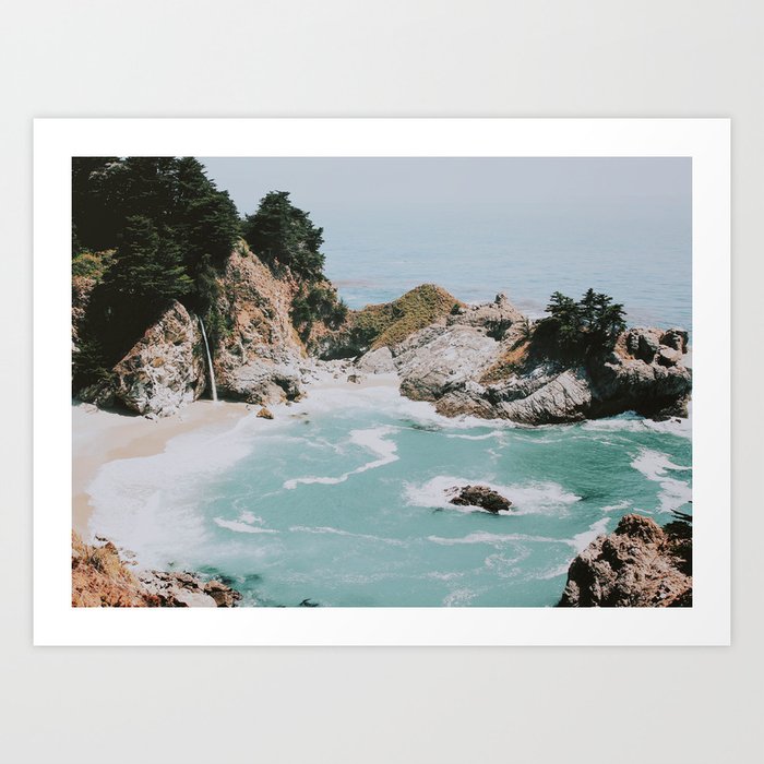 Big Sur California Art Print By Mauikauai Society6