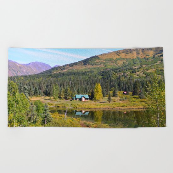 Lake Retreat - Alaska Beach Towel