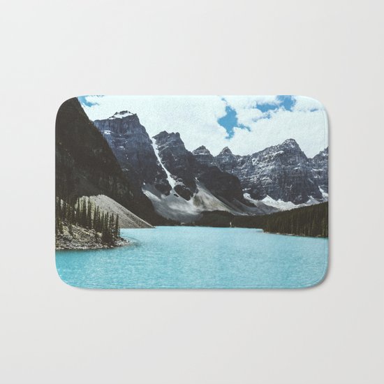 Lake Moraine landscape Bath Mat