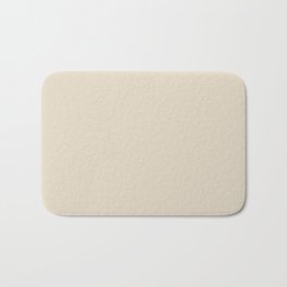 Off White Cream Linen Solid Color Pairs PPG Bone White PPG1085-2 - All One Single Shade Hue Colour Bath Mat