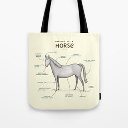 Anatomy of a Horse Tote Bag