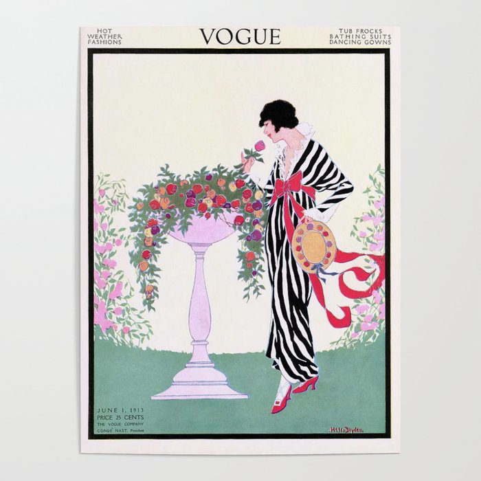 Vintage Fashion Magazine Cover  Poster