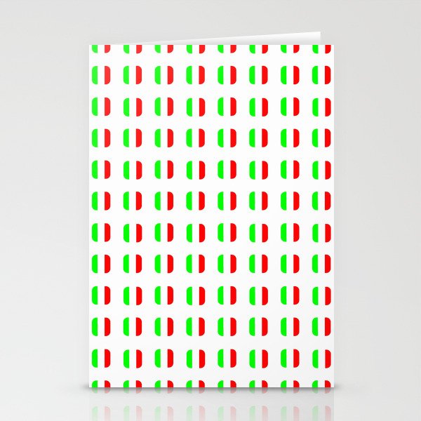 Flag of Italy - with soft square Stationery Cards