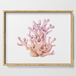 Coral | Watercolor Serving Tray