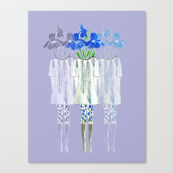 Iris Illustration Canvas Print