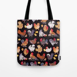 Chicken and Chick - dark Tote Bag