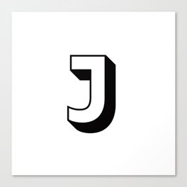 Letter J ... As Easy As ... Canvas Print