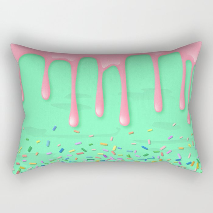 Mint and Sprinkles Rectangular Pillow