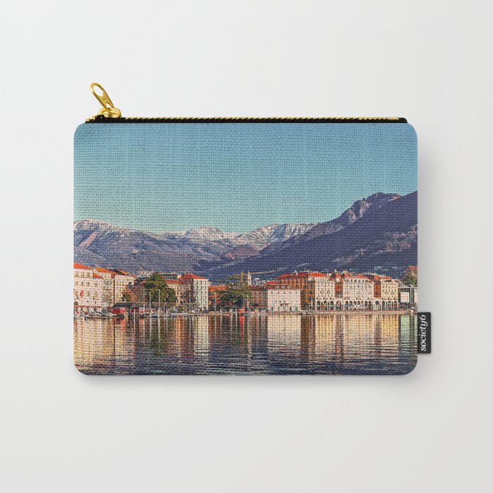 Switzerland Photography - Lake Lugano In Between The Mountains Carry-All Pouch