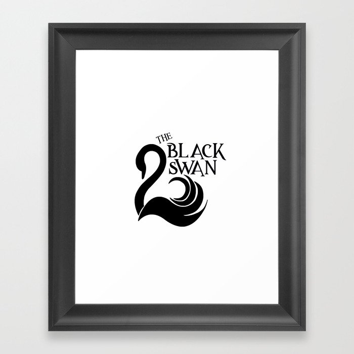 The Black Swan Framed Art Print