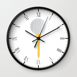 Golf Wall Clock | Golftee, Game, Illustration, International, Ball, Golfball, Graphicdesign, Leisure, Closeup, Digital 