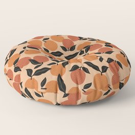 Seamless Citrus Pattern / Oranges Floor Pillow