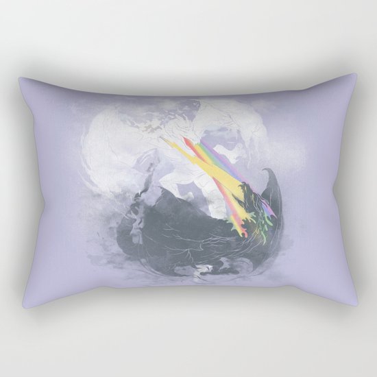 Clash of the sky Dragons Rectangular Pillow