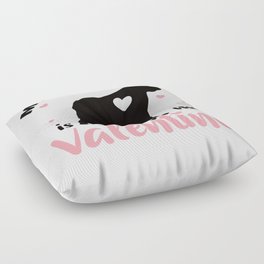 My St. Bernard Is My Valentine Sweet Dog Floor Pillow