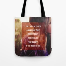WALL OF FIRE Tote Bag